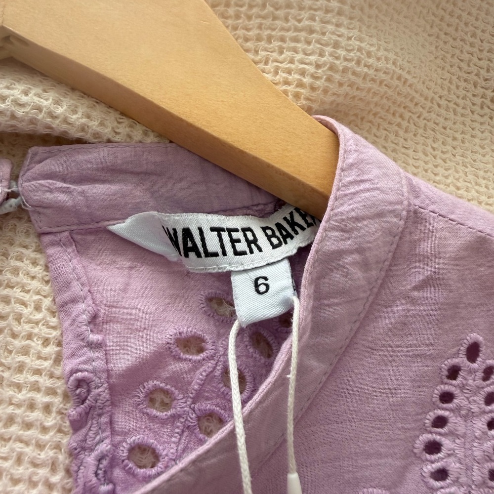 Walter Baker NWT Nicolette Broderie Dress‎ - Lavender - Picture 6 of 7